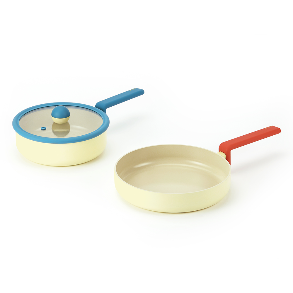 Neoflam Danish 20cm Wok and 24cm Fry pan Induction