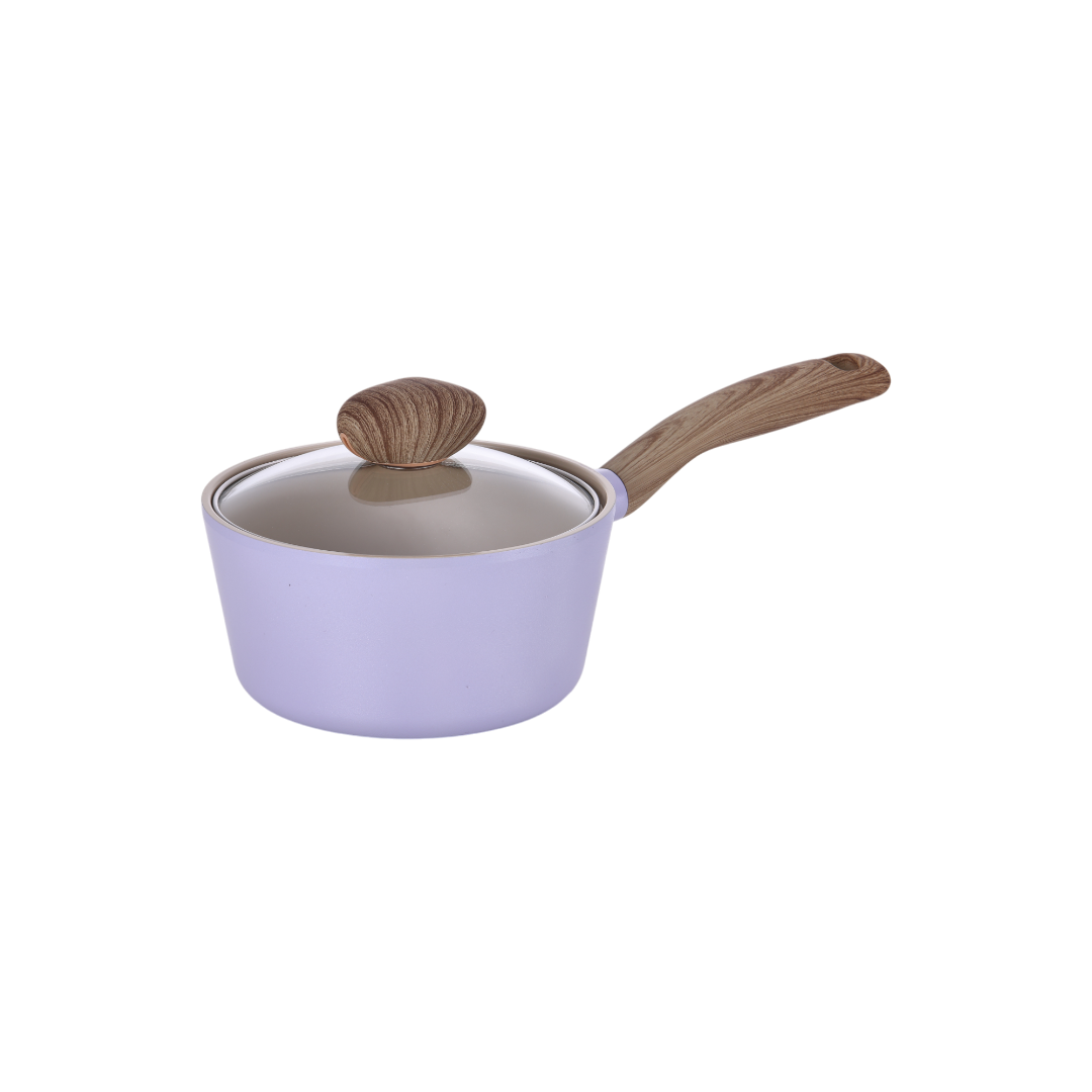 Neoflam Retro 18cm Saucepan an Induction with glass lid Purple