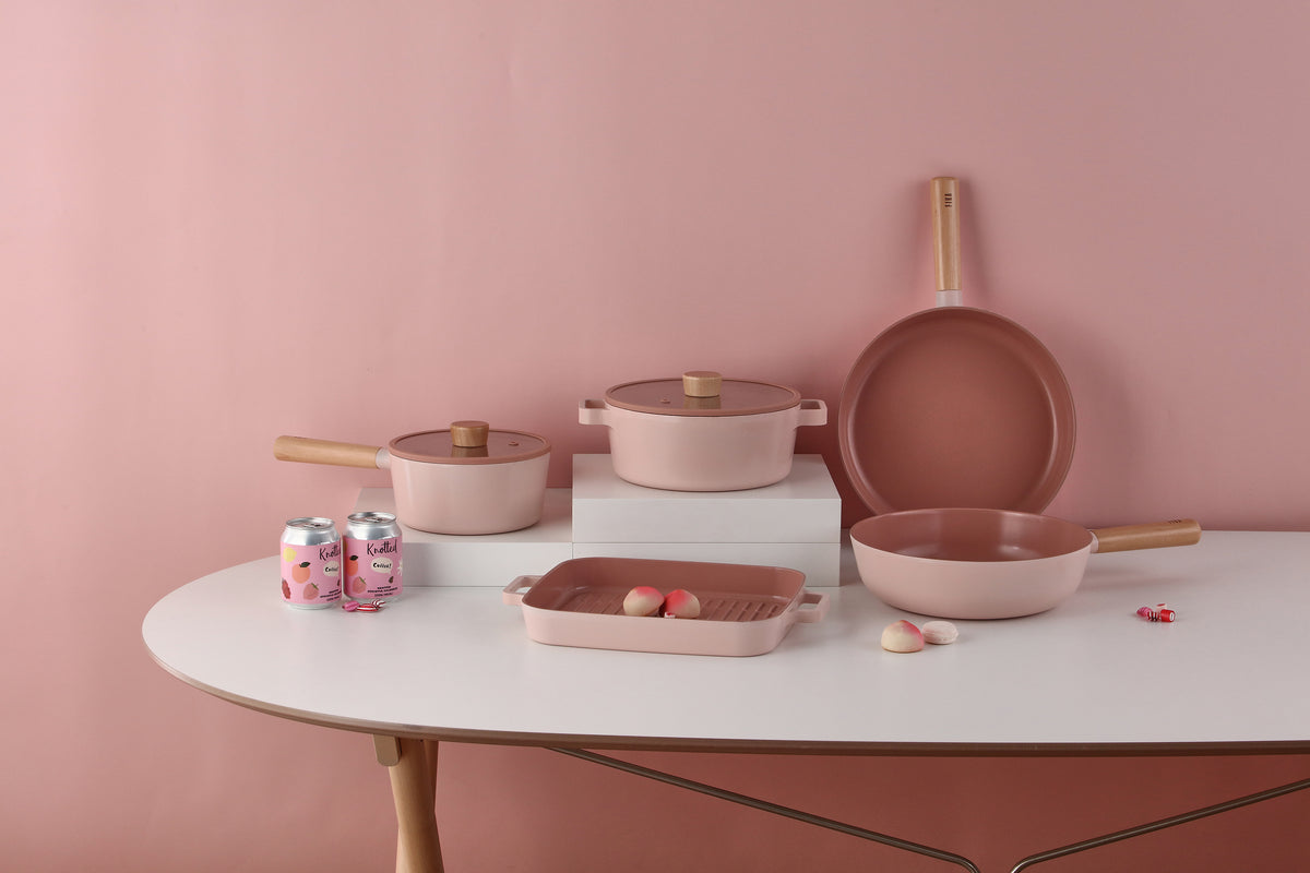 Neoflam Fika 28cm Fry pan Induction Pink