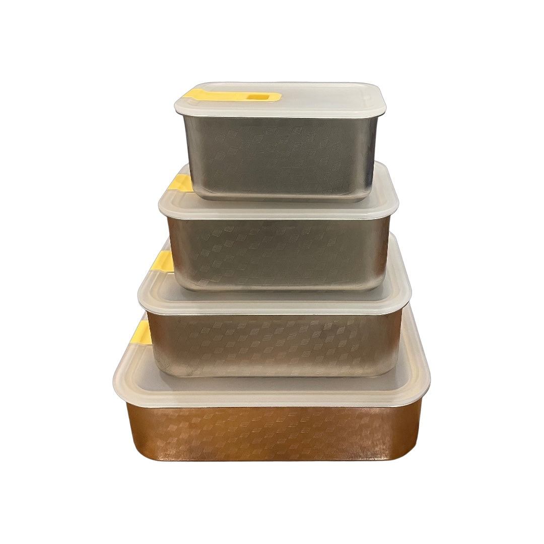 Neoflam Perfect Seal Stainless Steel Food Storage set of 4