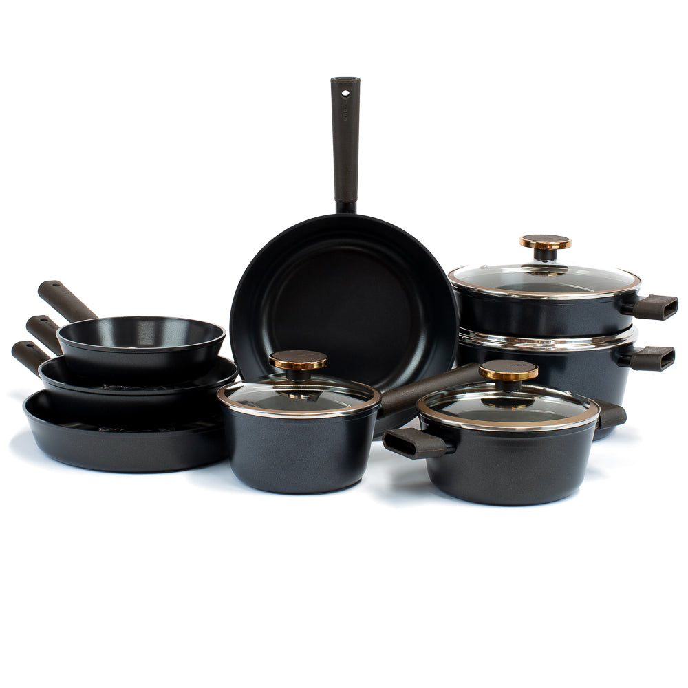 Neoflam Noblesse complete Induction 8pc Set + Bonus 6 pan protectors