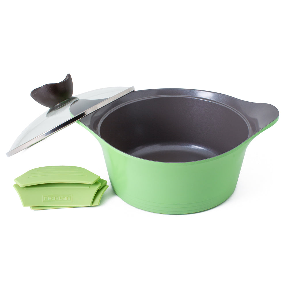 Neoflam Nature+ 20cm Casserole Induction Apple Green