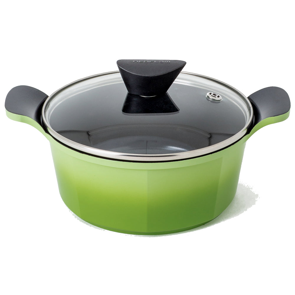 Neoflam Venn Green set 3 Piece 20cm, 28cm Low casserole and Medium roaster