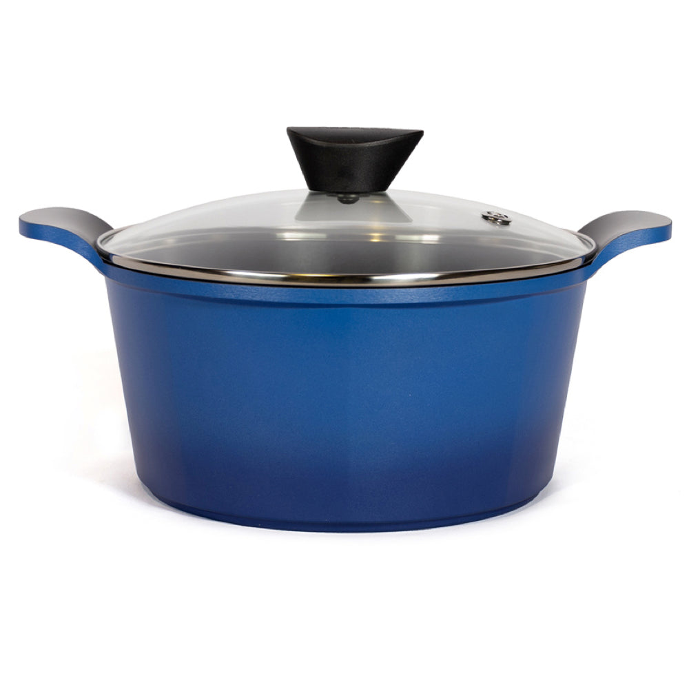 Neoflam Venn Blue Induction 3 Piece Set 24, 32cm Casserole and 32cm Low casserole