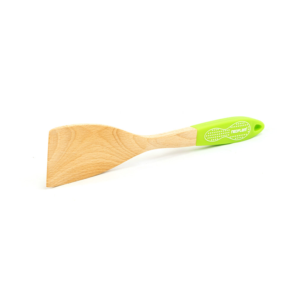 Neoflam Beechwood Turner with Green Silicon Handle