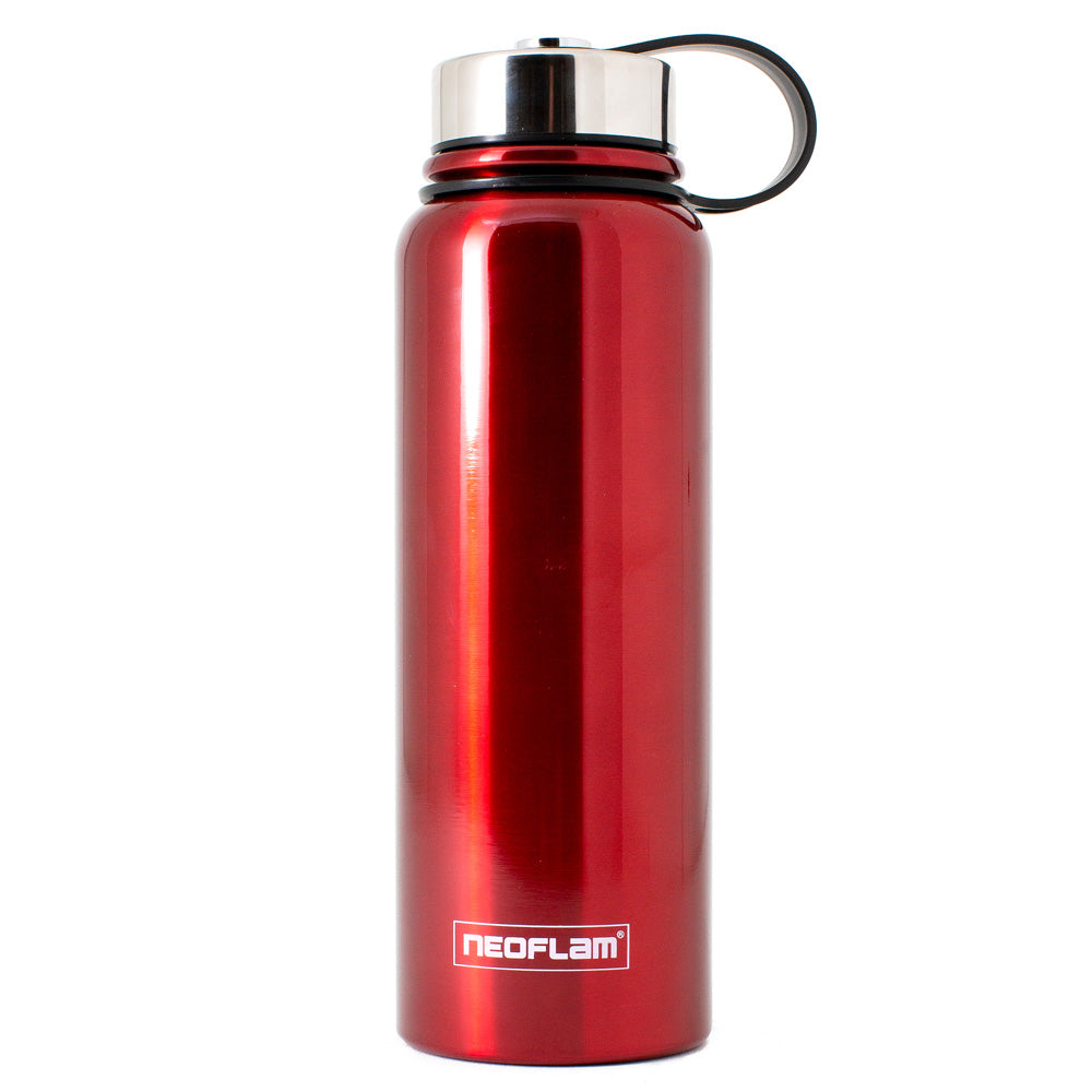 1.2L  Neoflam All Day Stainless Steel Double Walled and Vacuum Insulated Water Bottle Red Metal