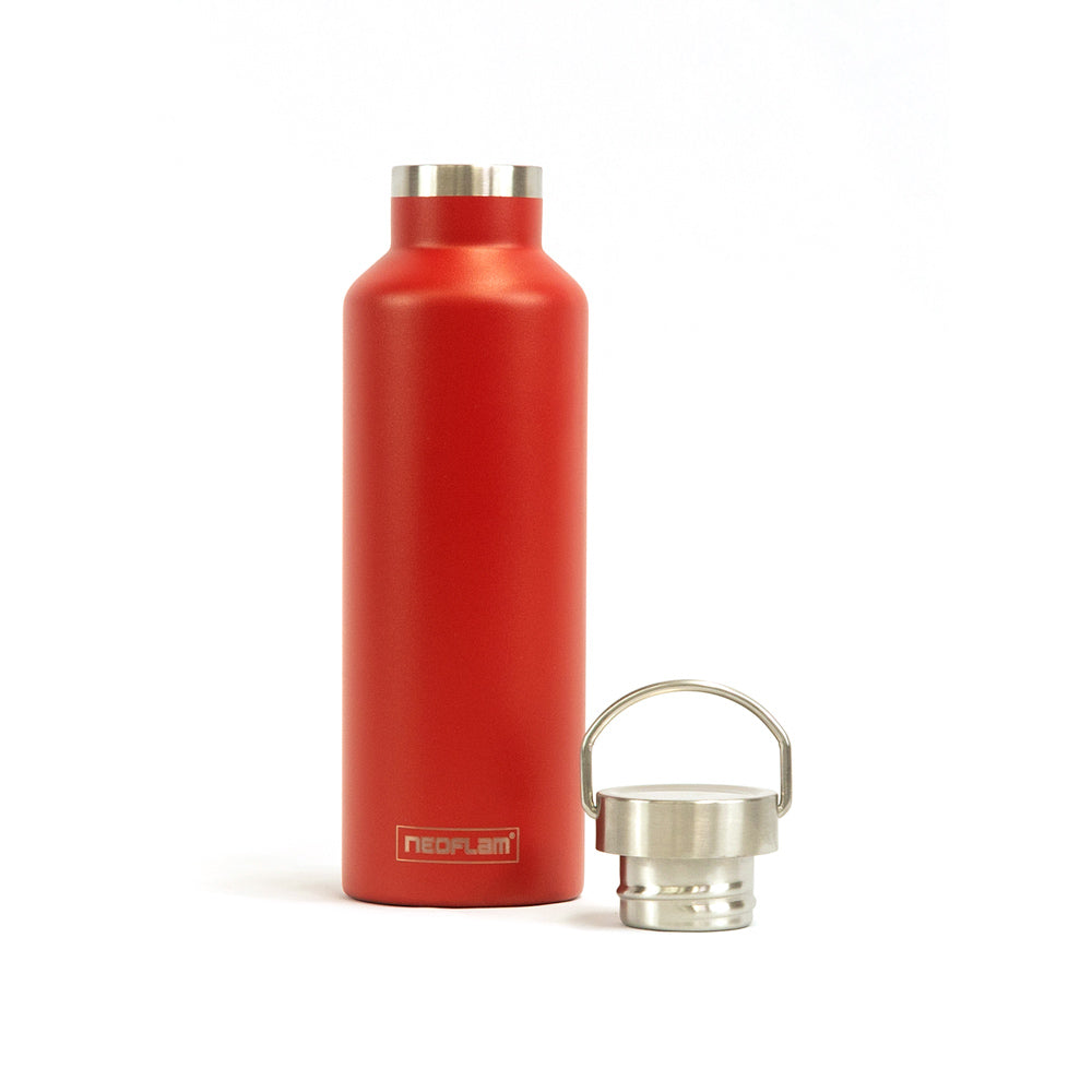 750ml Neoflam Go+ Tumbler Stainless Steel Double Walled and Vacuum Insulated Red - 100% plastic free