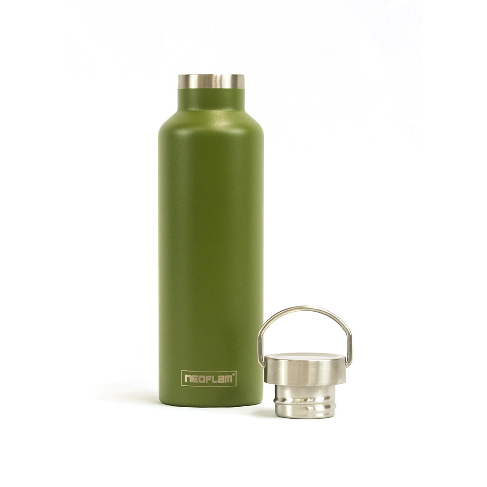 750ml Neoflam Go+ Tumbler Stainless Steel Double Walled and Vacuum Insulated green - 100% plastic free
