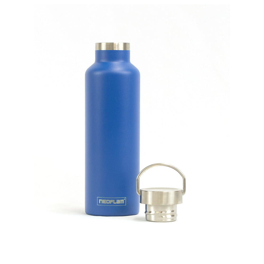 750ml Neoflam Go+ Tumbler Stainless Steel Double Walled and Vacuum Insulated Blue - 100% plastic free