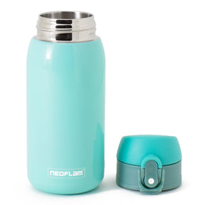 320ml Neoflam Stainless Steel Double Walled and Vacuum Insulated Water Bottle For Kids Blue Metal