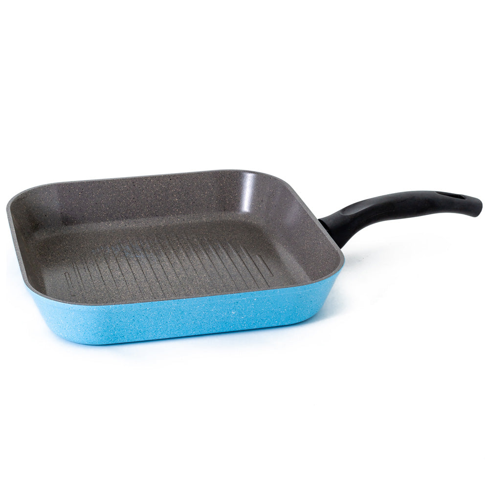 Neoflam Luke Hines 28cm Grill pan Induction Marble Blue