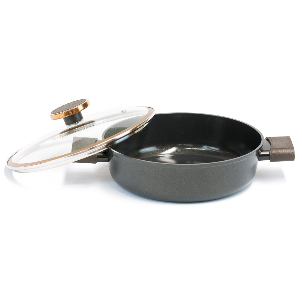 Neoflam Noblesse 24cm Low casserole Induction with glass lid