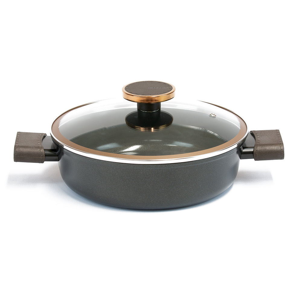 Neoflam Noblesse 24cm Low casserole Induction with glass lid