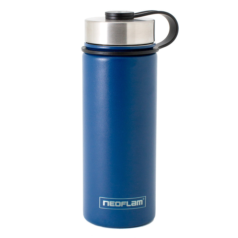 500ml Neoflam Skinny Stainless Steel Double Walled and Vacuum Insulated Water Bottle Blue