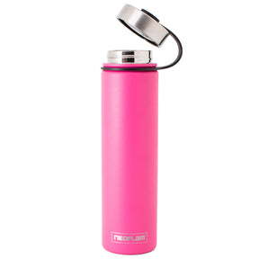 750ml Neoflam Skinny Stainless Steel Double Walled and Vacuum Insulated Water Bottle Pink