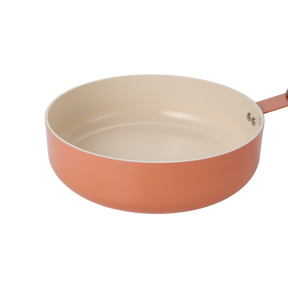 Neoflam Atelier 24cm Wok pan Induction with glass lid Orange