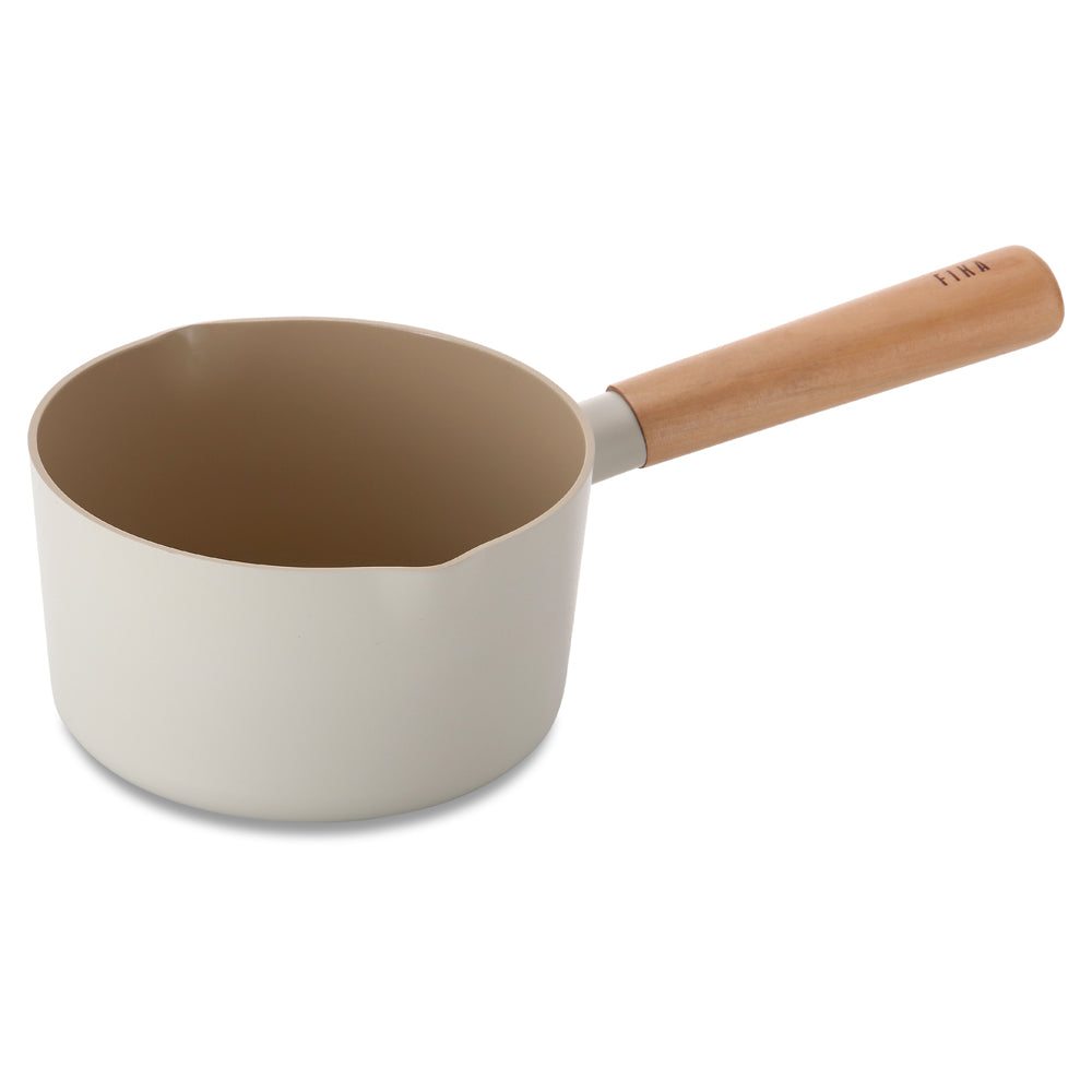 Neoflam Fika 16cm Milk Pan Induction with Glass lid and silicon rim