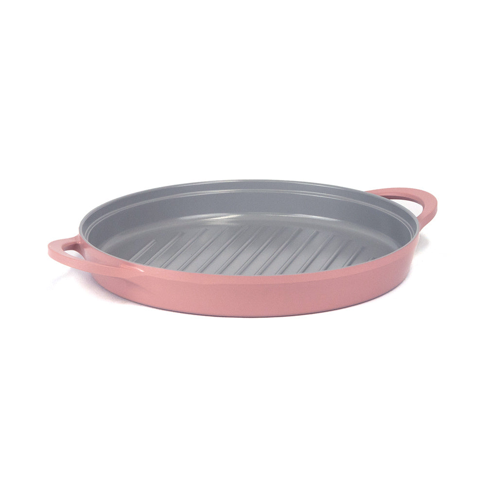 Neoflam Retro 26cm Round grill Pan Induction Pink Demer