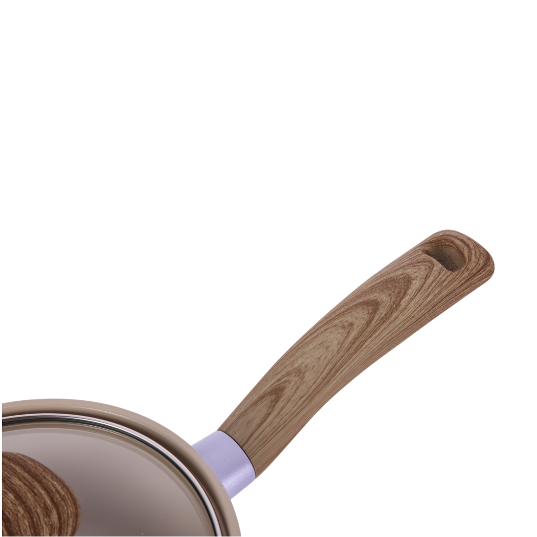Neoflam Retro 18cm Saucepan an Induction with glass lid Purple