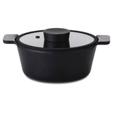 Neoflam Vulcan 20cm Casserole with glass lid Induction Black