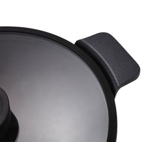 Neoflam Vulcan 20cm Casserole with glass lid Induction Black