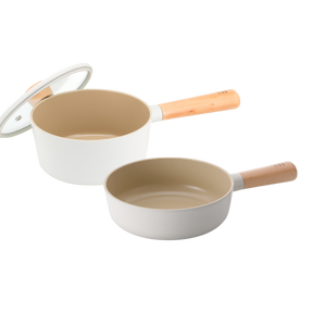 Neoflam Fika 18cm Saucepan and 18cm Wok pan set