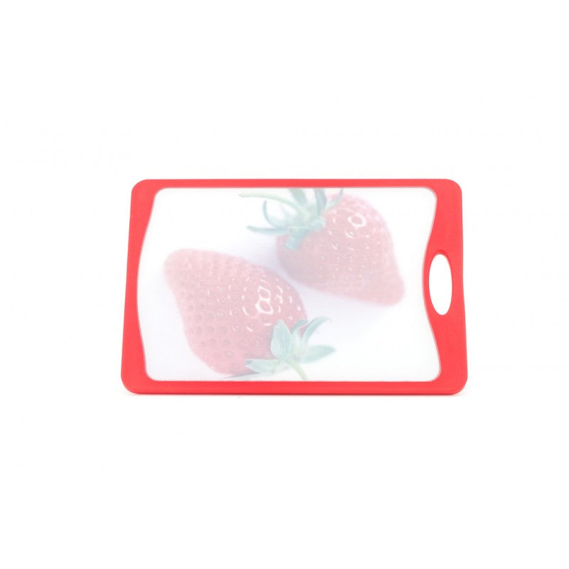 Neoflam Deco Cutting Board Medium Red with Strawberry Design