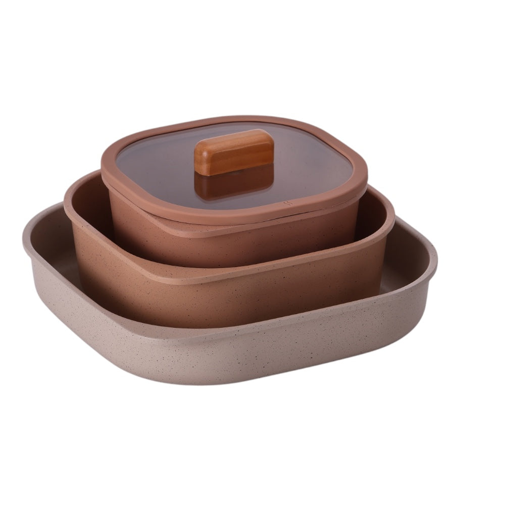 Neoflam FIKA Objet comfort cookware 7pcs set Terre Cotta
