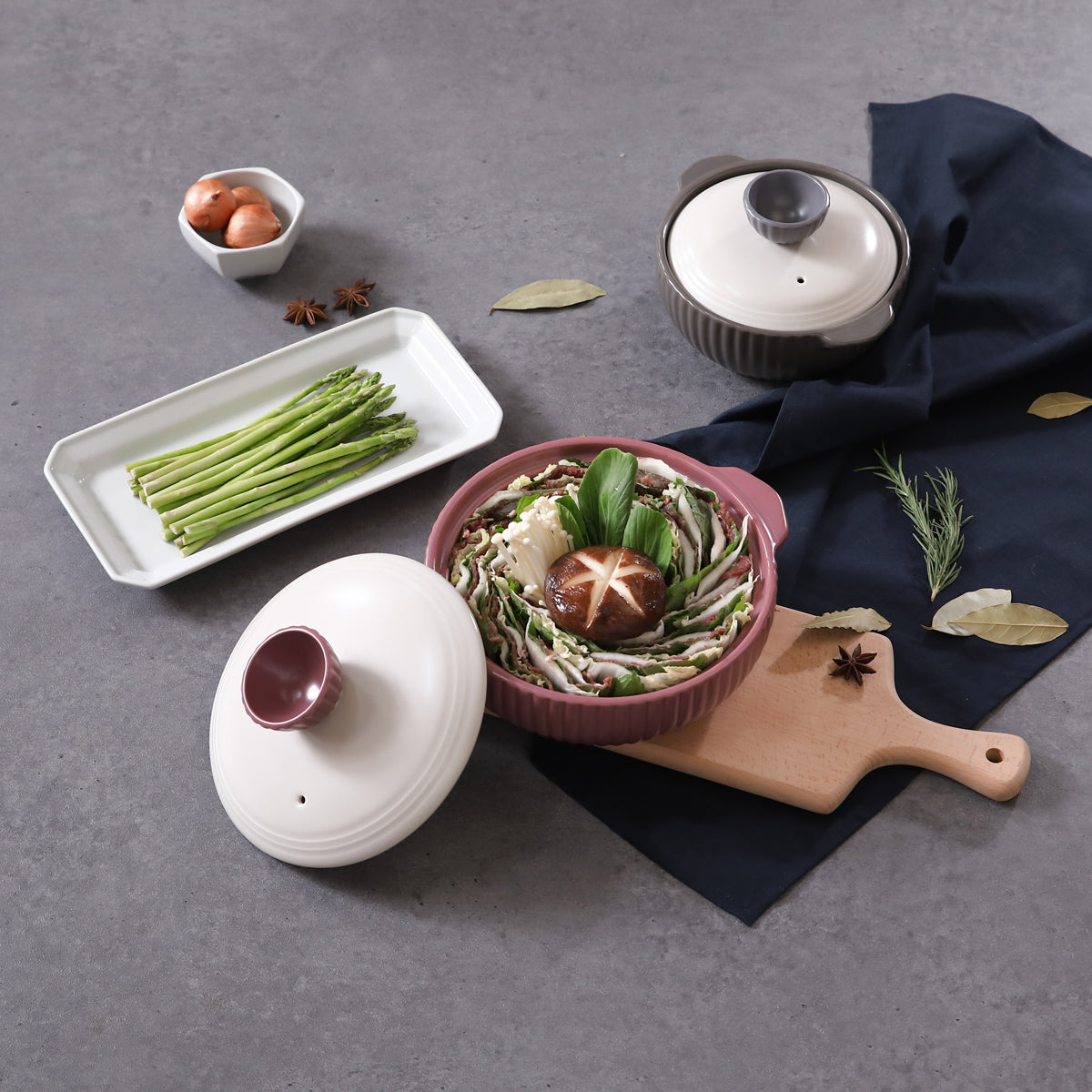 Neoflam Mystique Vally Ceramic Stovetop Cookware 2 Piece Set