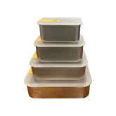 Neoflam Perfect Seal Stainless Steel Food Storage set of 4