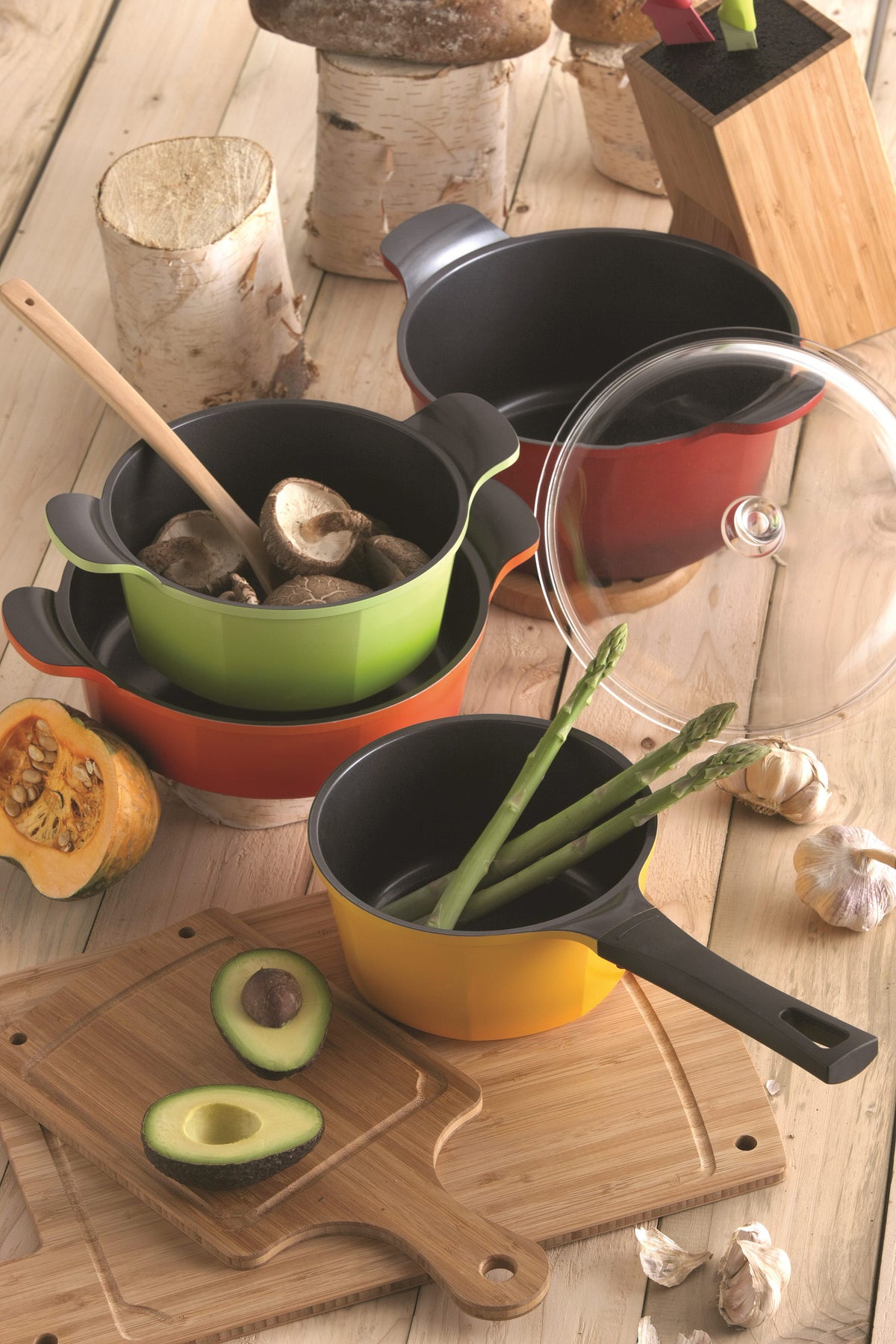 Neoflam induction set 3pc Casserole