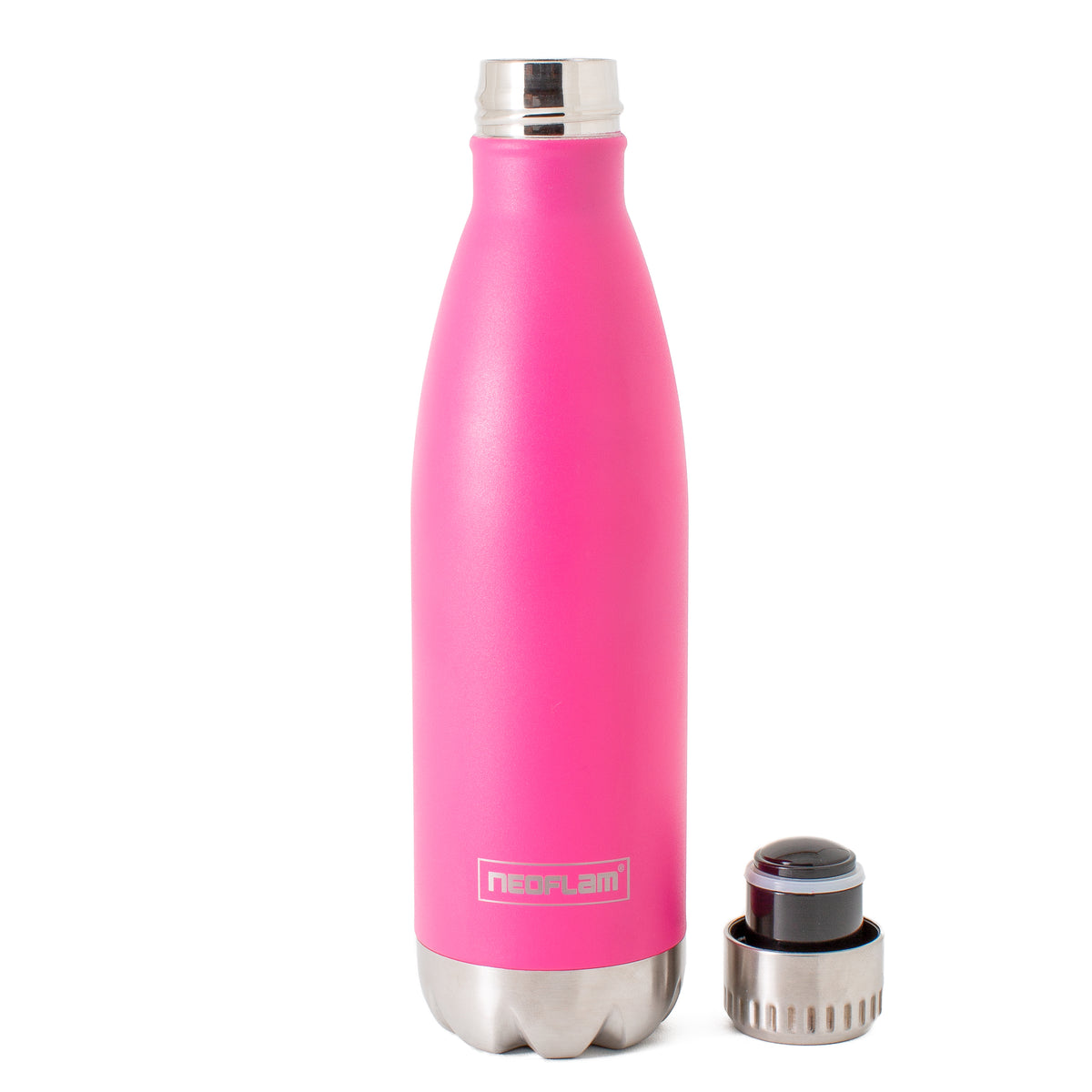 500ml Neoflam Classic Stainless Steel Double Walled and Vacuum Insulated Water Pink
