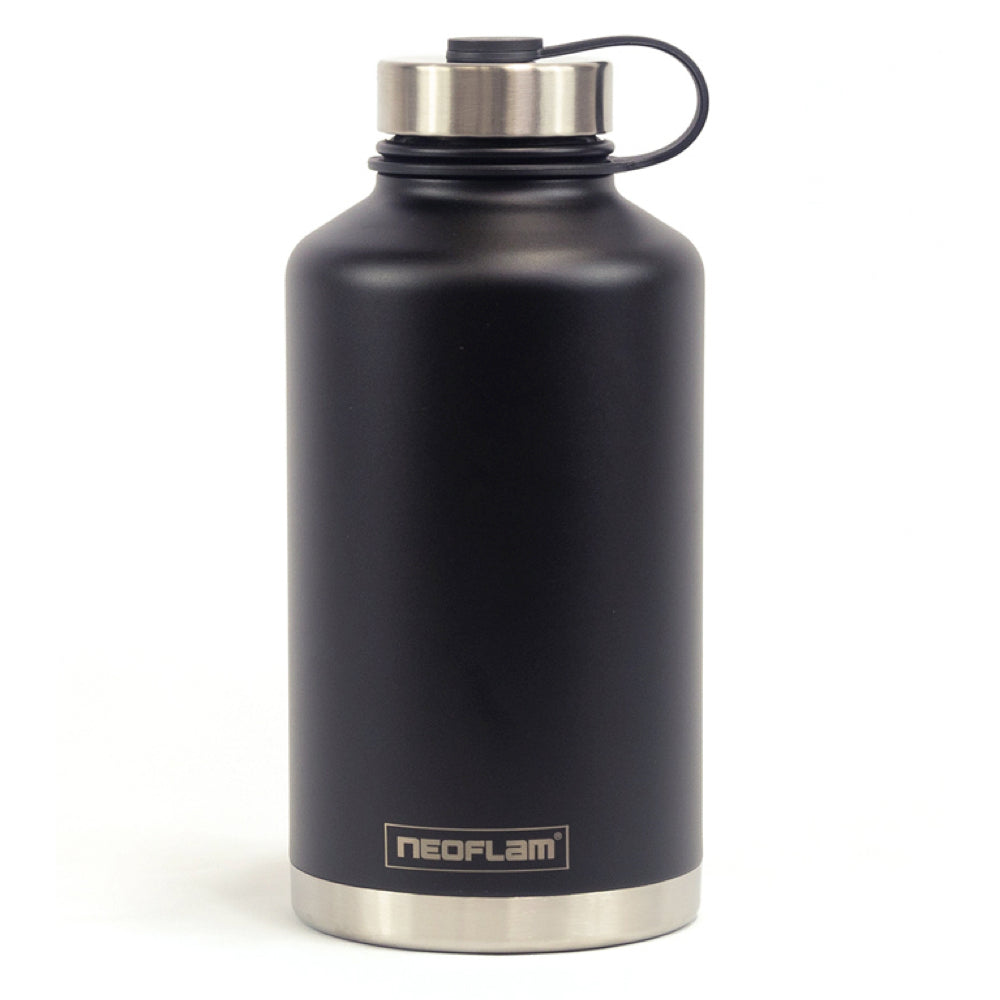 1.9L All Day S-Steel, Double Walled and Vacuum Insulated Water Bottle  Black