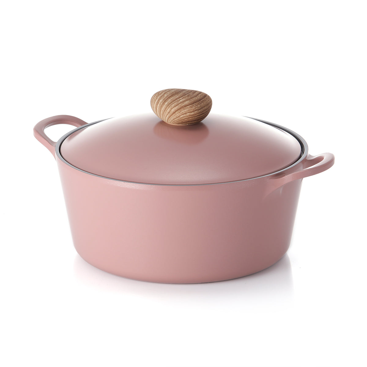 Neoflam Retro 26cm Stockpot Induction with Die-Cast Lid Pink Demer