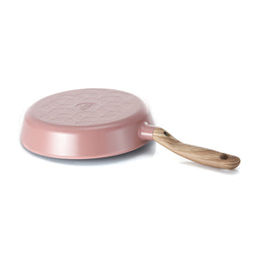 Neoflam Demer Pink Retro Induction Set - 24 and 28cm Fry pans and a 26cm Chef pan