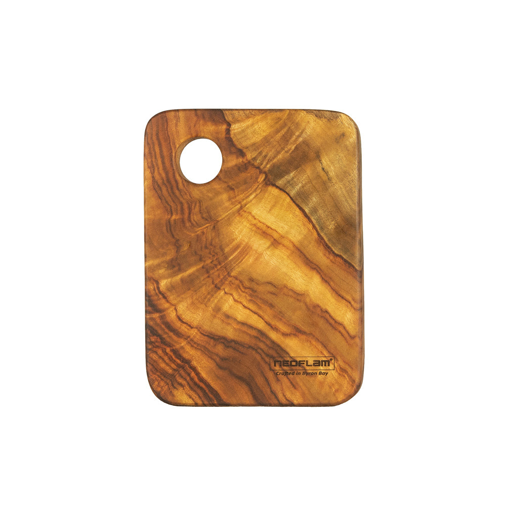 Neoflam Camphor laurel cheese plate with hole hand made  in Byron bay
