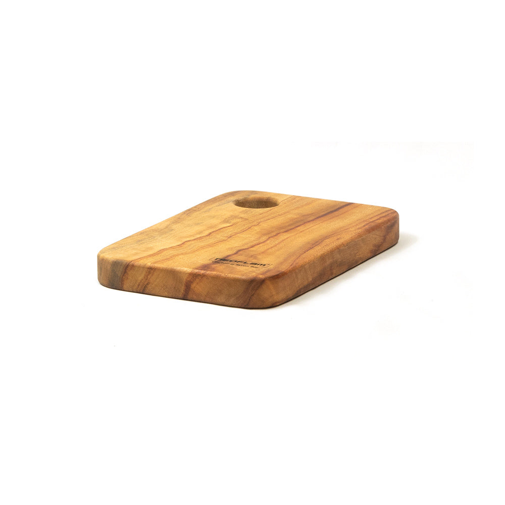 Neoflam Camphor laurel cheese plate with hole hand made  in Byron bay