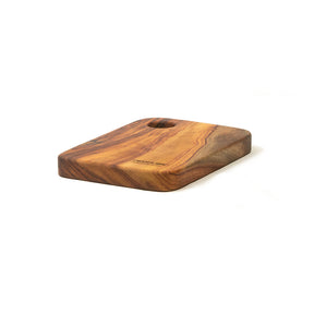 Neoflam Camphor laurel cheese plate with hole hand made  in Byron bay