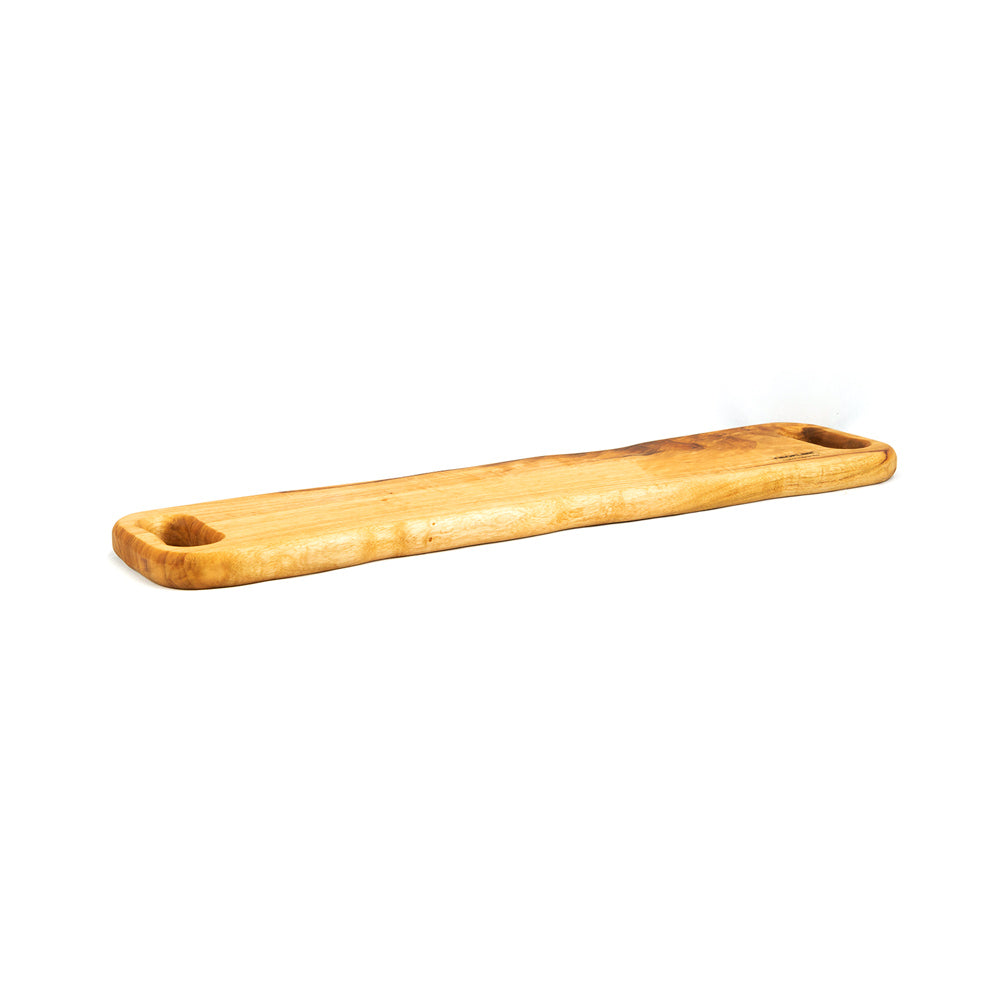 Neoflam Camphor laurel Long cheese plate hand made two handle in Byron bay