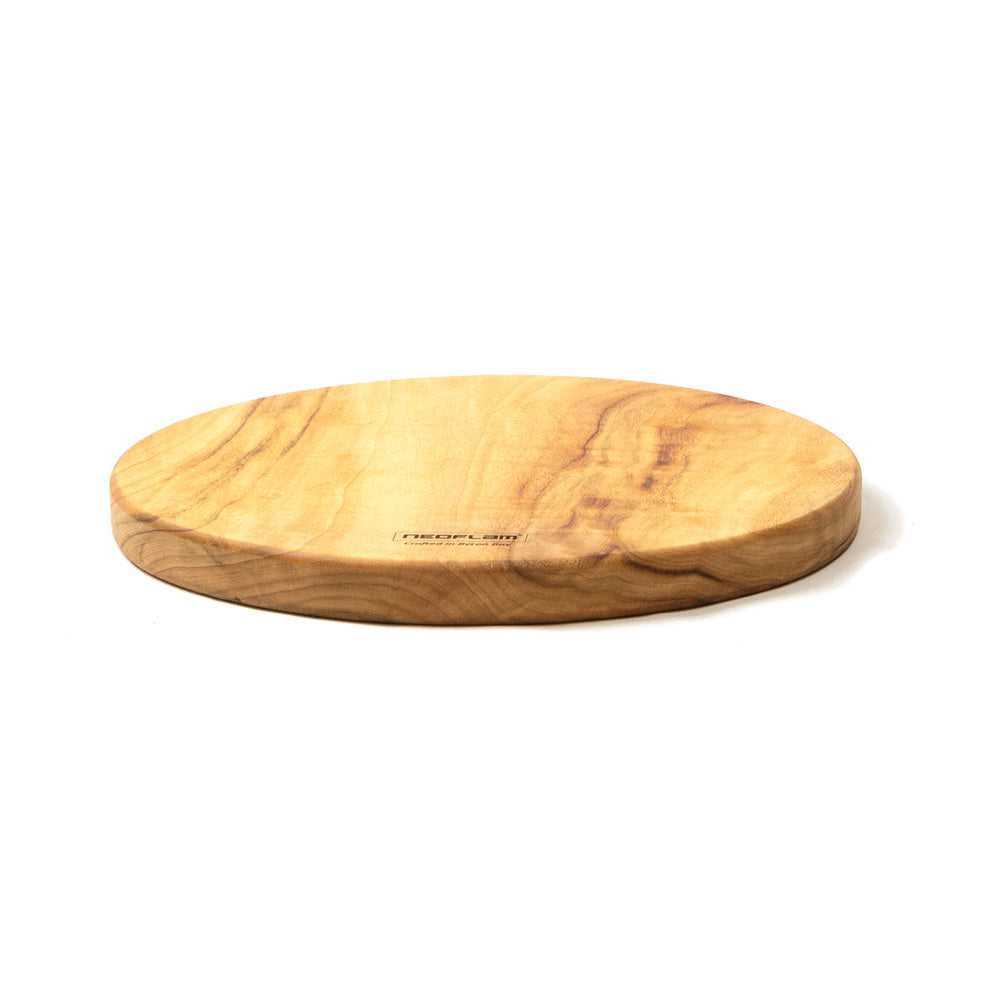 Neoflam Camphor Laurel Large round hot placement Cutting chopping board hand made in Byron bay