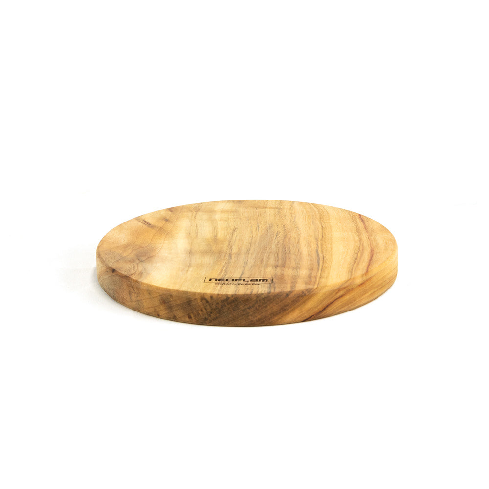 Neoflam Camphor Laurel Medium round hot placement Cutting chopping board hand made in Byron bay