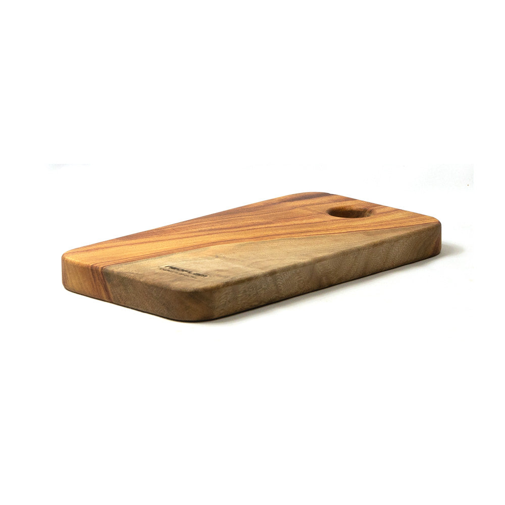 Neoflam Camphor laurel Long cheese plate with hole hand made in Byron bay