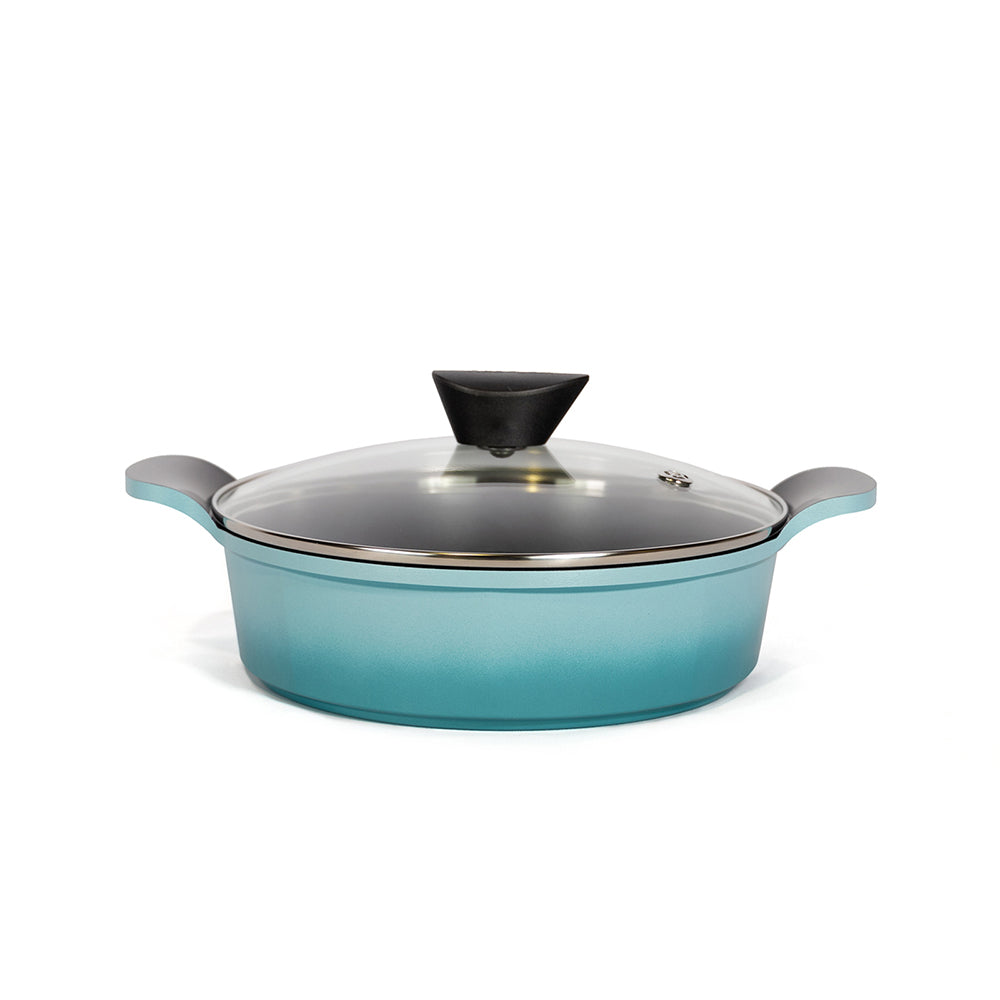 Neoflam Venn 24cm Low casserole Induction Turquoise