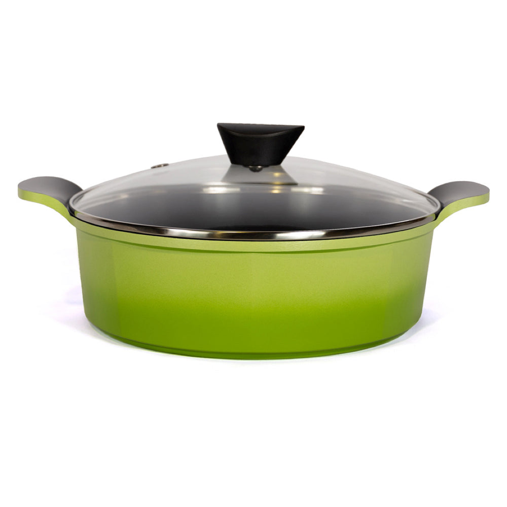 Neoflam Venn Green set 3 Piece 20cm, 28cm Low casserole and Medium roaster
