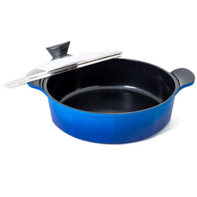 Neoflam Venn 2 Piece Set 32cm Low & 32cm Casseroles Induction Blue