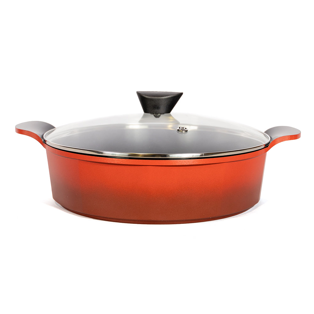 Neoflam Venn 32cm Low Casserole induction Red