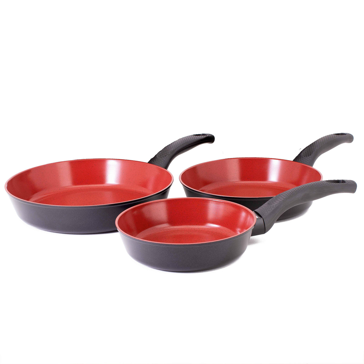 Neoflam De Chef induction set of 3 Frypans 20, 24 and 28cm