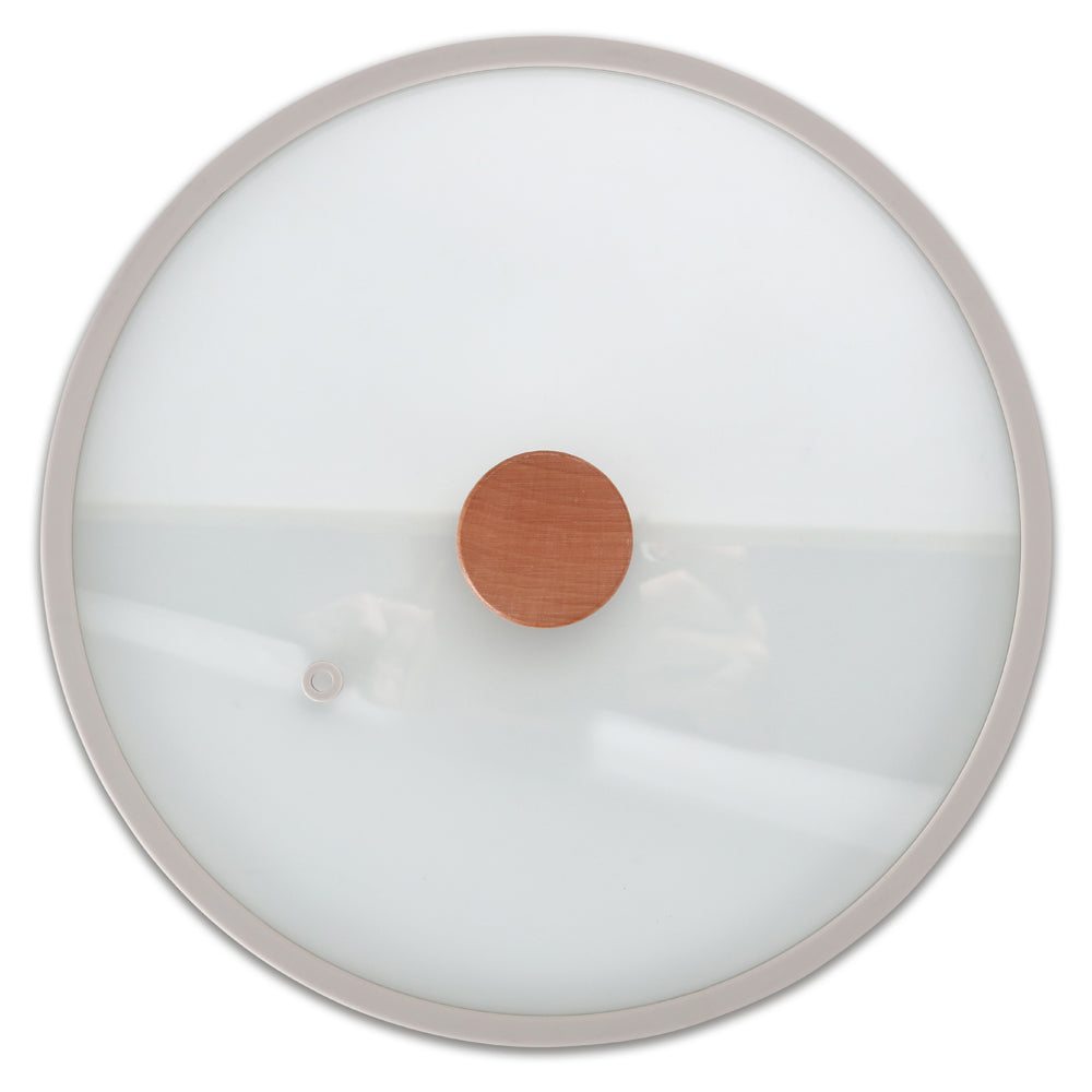 Neoflam Fika 30cm Wok Induction with silicone rim glass lid
