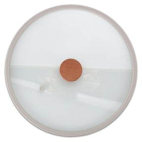 Neoflam Fika 30cm Wok Induction with silicone rim glass lid