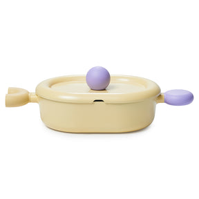 Neoflam Better Finger 24cm Low Stockpot / Casserole Induction Yellow